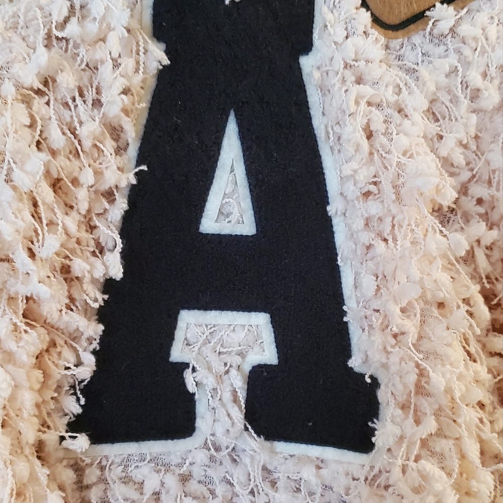 Anthropologie Eva Franco Varsity Pullover Sweatshirt M - Picture 2 of 4